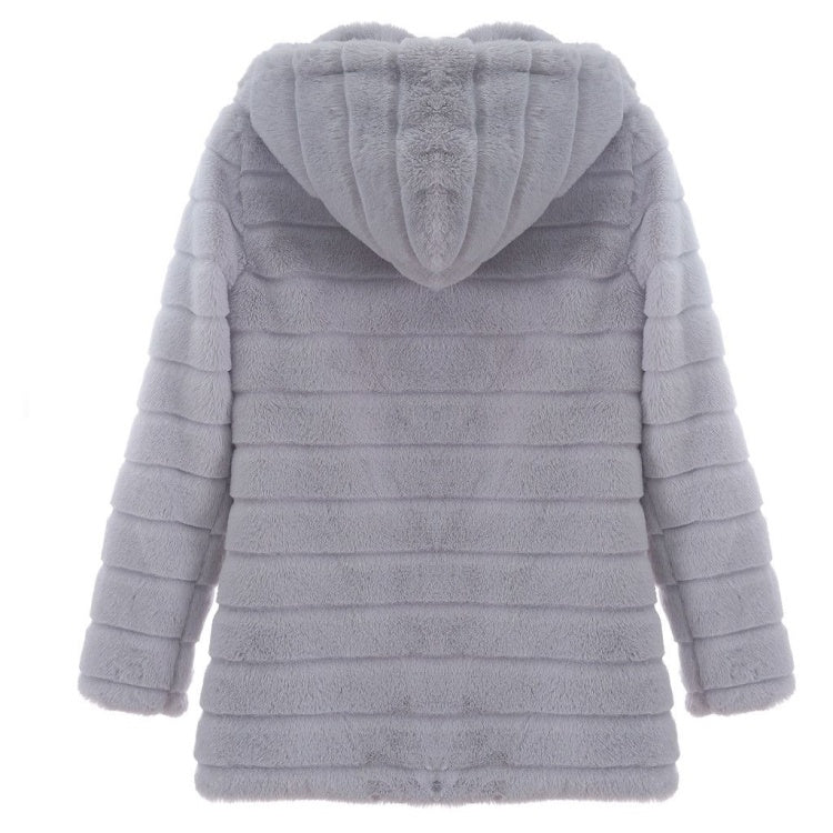 Women’s Long White Winter Jacket – Thick Solid Warm Coat 2025