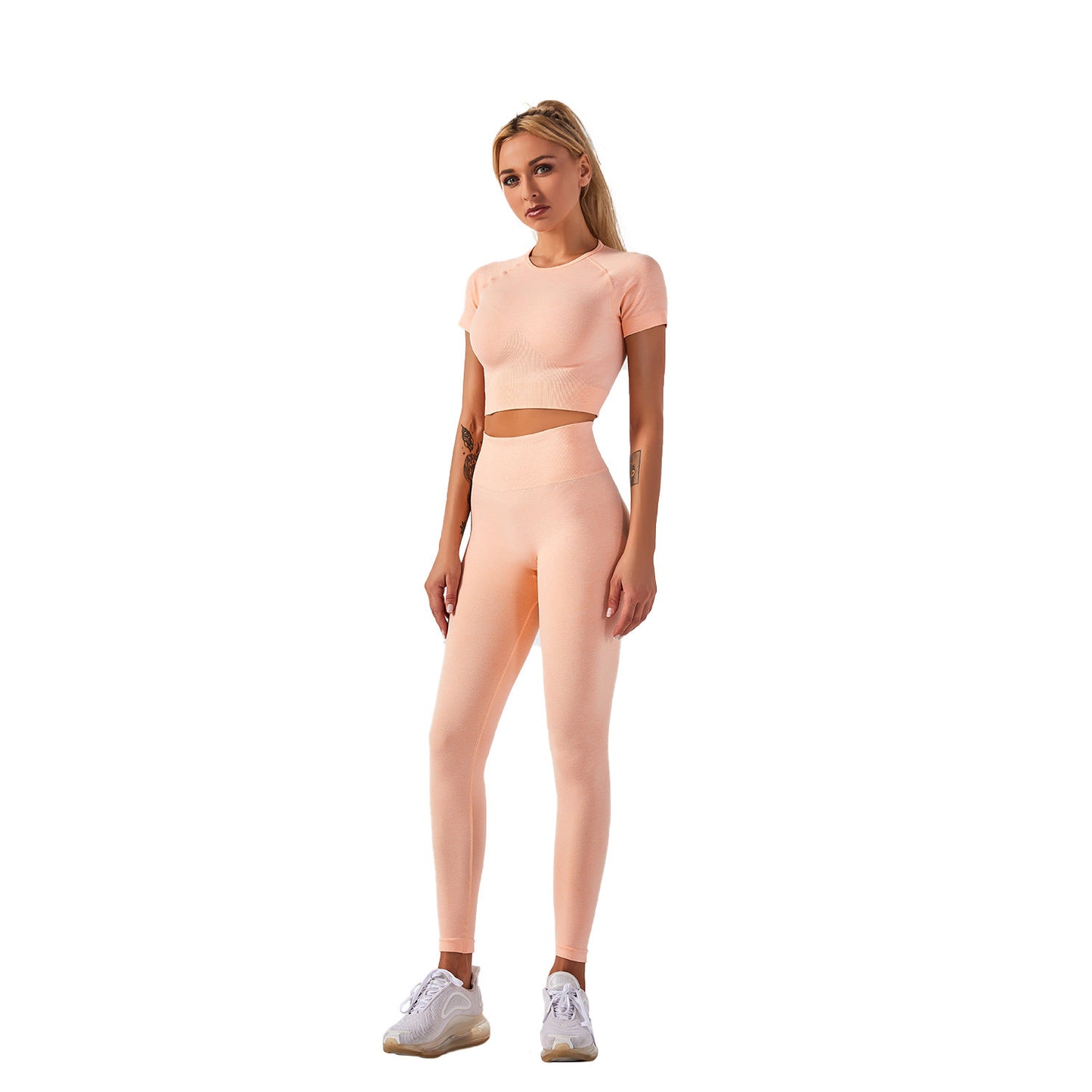 Women’s Seamless Fitness & Yoga Set – Active Gym Two-Piece Outfit