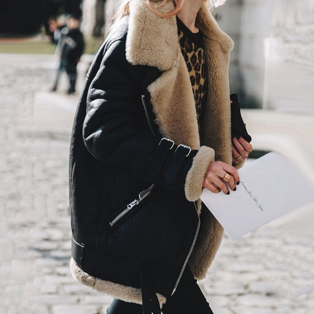 Women’s Plus Size Winter Jacket – Thick Cotton Overcoat, Stylish Warm Outerwear