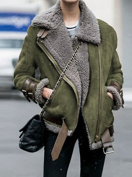 Women’s Plus Size Winter Jacket – Thick Cotton Overcoat, Stylish Warm Outerwear