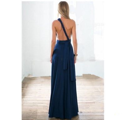 Women’s Sexy Multiway Long Party Dress – Backless Bandage Maxi for Club, Summer & Bridesmaids