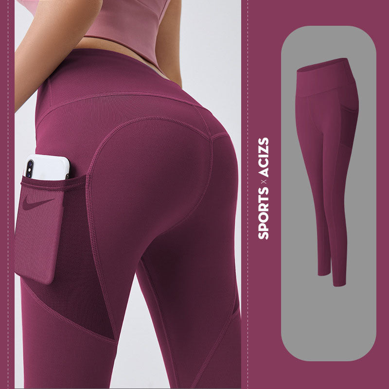 Women’s Yoga Pants with Pockets – Tummy Control Gym & Fitness Leggings