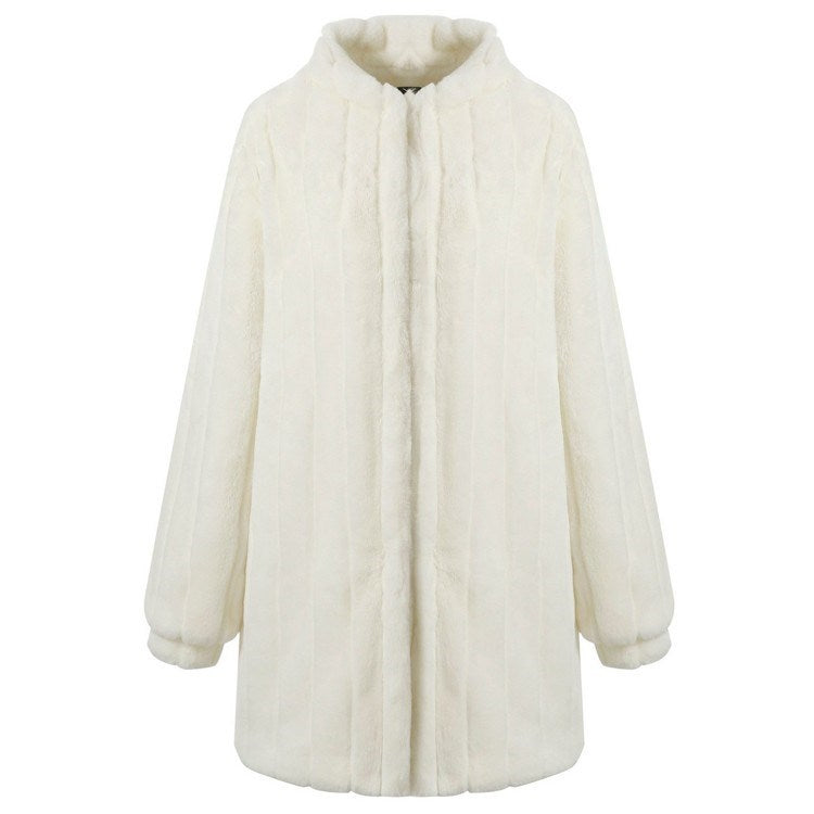 Women’s White Floral Winter Jacket – Lightweight Spring Coat, Sports Style Outerwear