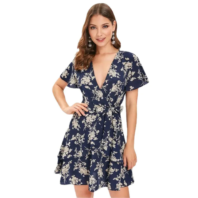 Trendy Long Sleeve Floral Print Dress for Women β Autumn Casual & Party Wear