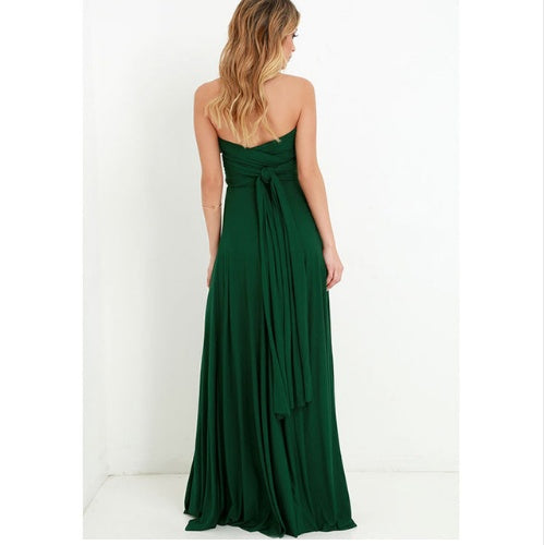 Women’s Sexy Multiway Long Party Dress – Backless Bandage Maxi for Club, Summer & Bridesmaids