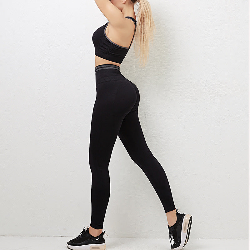 Women’s High-Waist Leggings & Sports Bra – Gym & Activewear Two-Piece Set