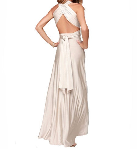 Women’s Sexy Multiway Long Party Dress – Backless Bandage Maxi for Club, Summer & Bridesmaids