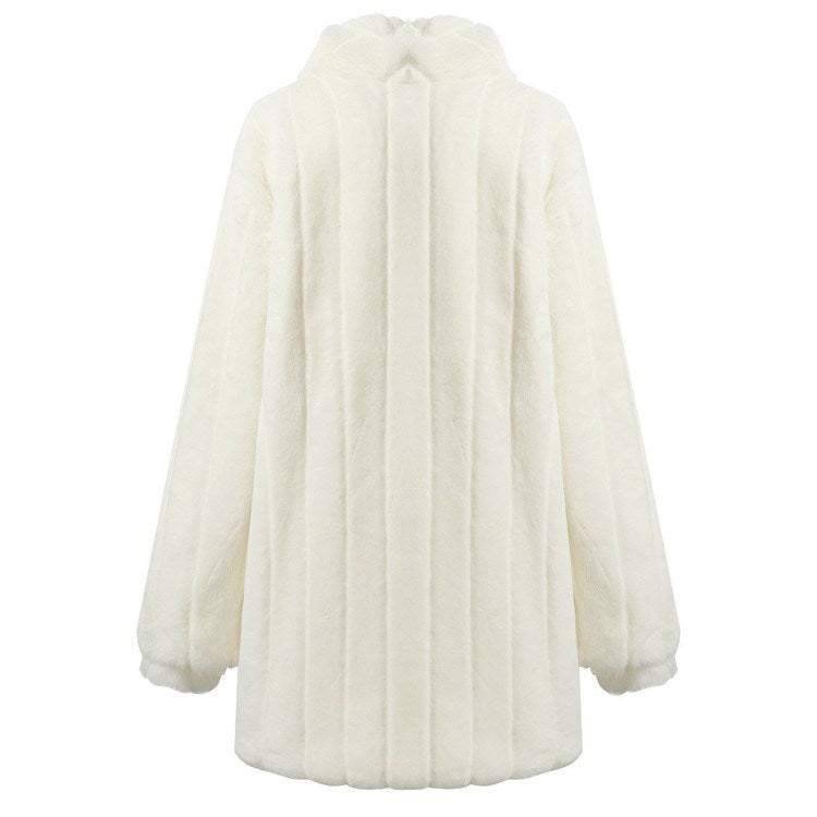 Women’s White Floral Winter Jacket – Lightweight Spring Coat, Sports Style Outerwear