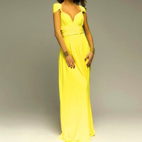 Women’s Sexy Multiway Long Party Dress – Backless Bandage Maxi for Club, Summer & Bridesmaids