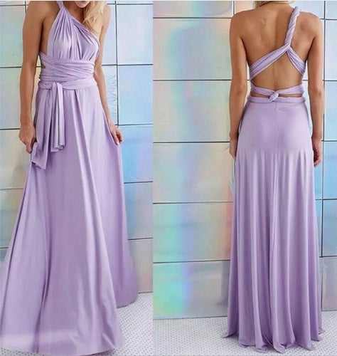 Women’s Sexy Multiway Long Party Dress – Backless Bandage Maxi for Club, Summer & Bridesmaids