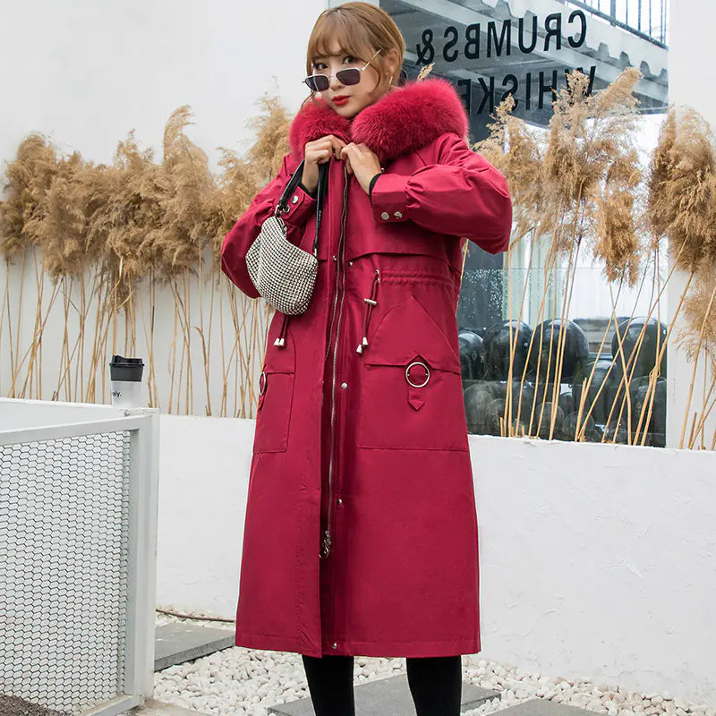 Women’s Chic Autumn-Winter Fur Jackets – Real Fox Fur Cozy Outerwear