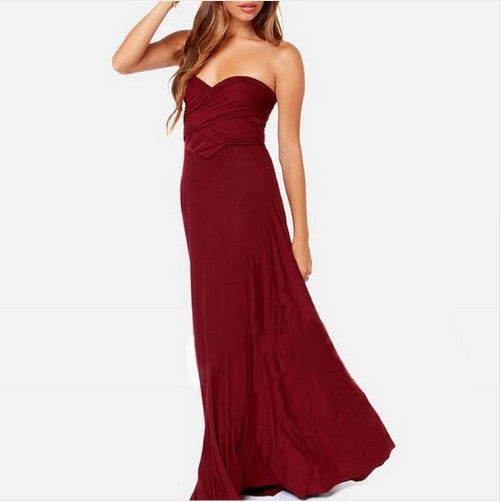 Women’s Sexy Multiway Long Party Dress – Backless Bandage Maxi for Club, Summer & Bridesmaids