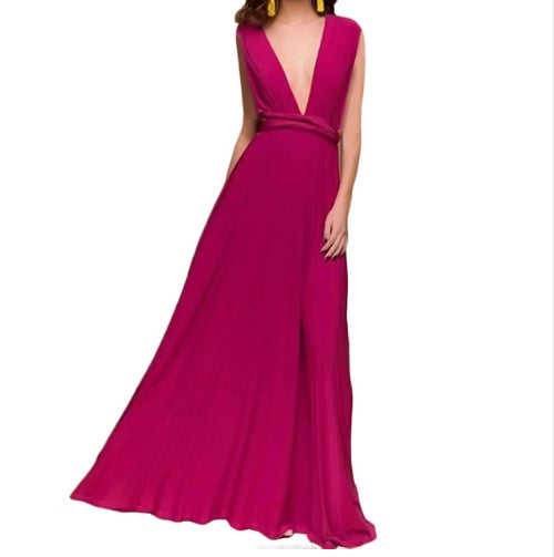 Women’s Sexy Multiway Long Party Dress – Backless Bandage Maxi for Club, Summer & Bridesmaids