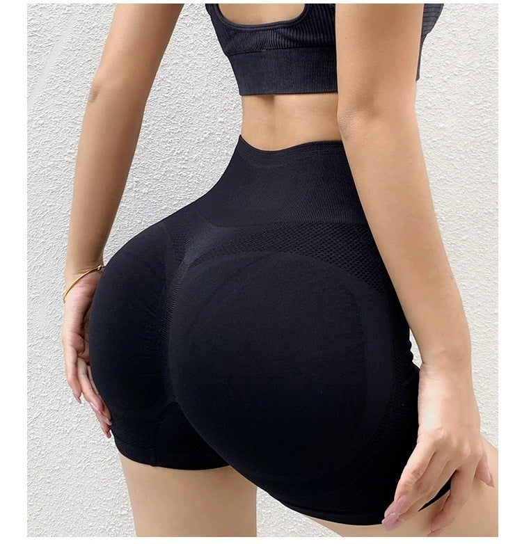 Women’s Fitness & Yoga Shorts – Butt-Lifting Seamless Gym Leggings