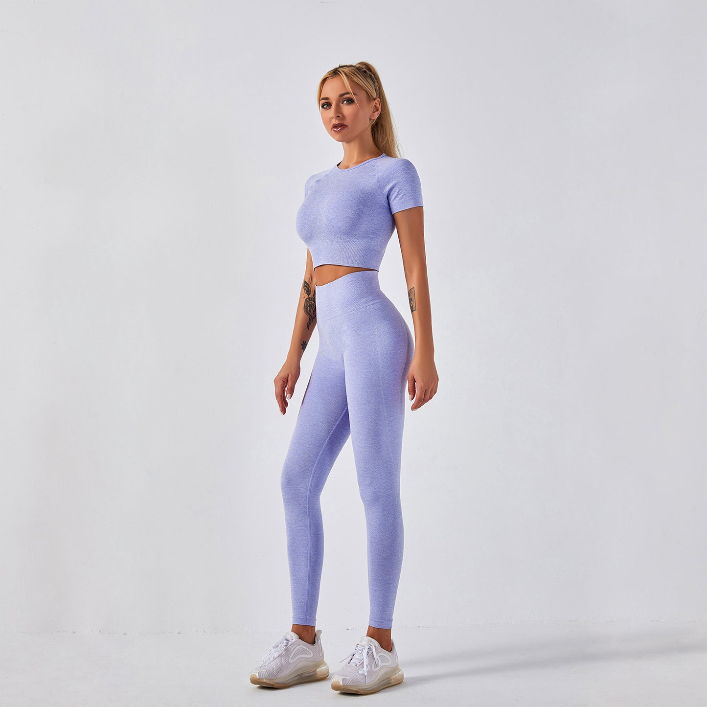 Women’s Seamless Fitness & Yoga Set – Active Gym Two-Piece Outfit