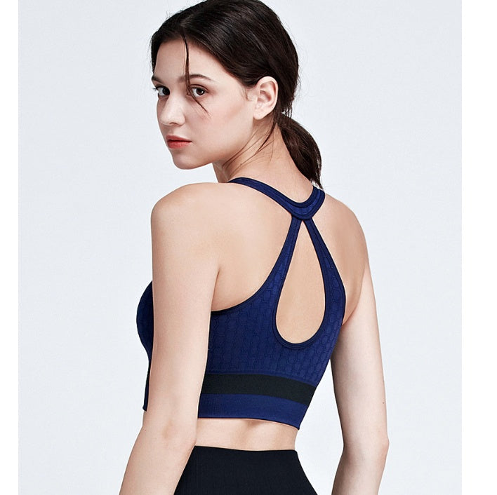 Women’s High-Impact Zipper Sports Bra – Shockproof, Comfortable & Stylish