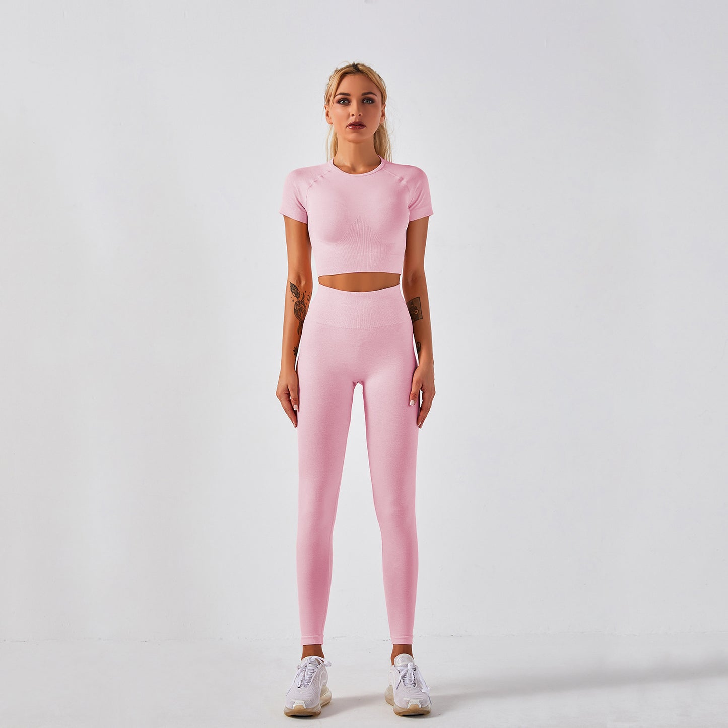 Women’s Seamless Fitness & Yoga Set – Active Gym Two-Piece Outfit