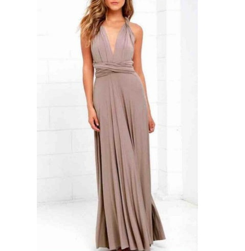 Women’s Sexy Multiway Long Party Dress – Backless Bandage Maxi for Club, Summer & Bridesmaids