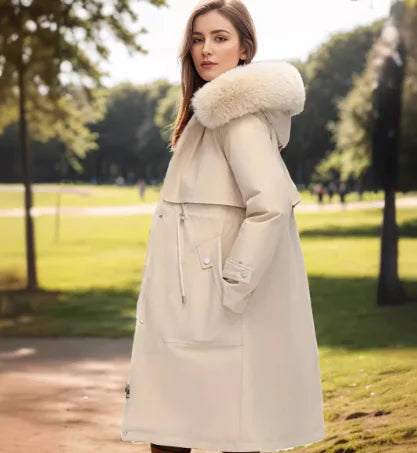 Women’s Chic Autumn-Winter Fur Jackets – Real Fox Fur Cozy Outerwear