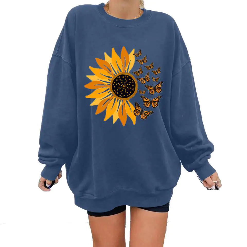 Women’s Autumn & Winter Pullover Sweater – Cartoon Print Fashion Knit Top