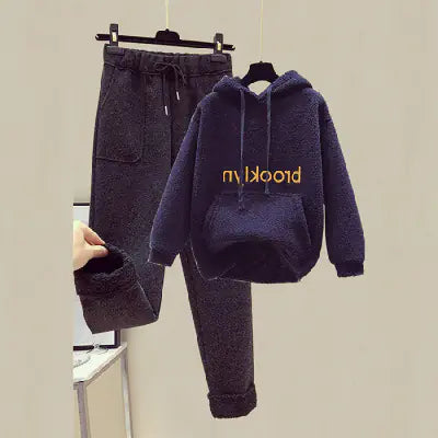 Women’s Autumn & Winter Fashion Set – Hoodie & Pants Casual Cozy Suit