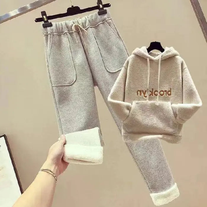 Women’s Autumn & Winter Fashion Set – Hoodie & Pants Casual Cozy Suit