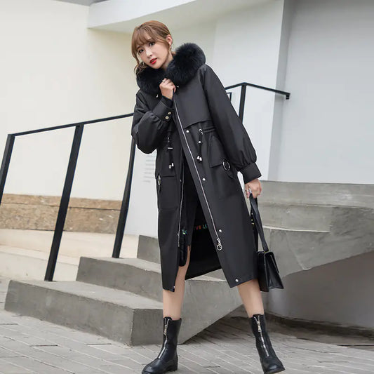 Women’s Chic Autumn-Winter Fur Jackets – Real Fox Fur Cozy Outerwear