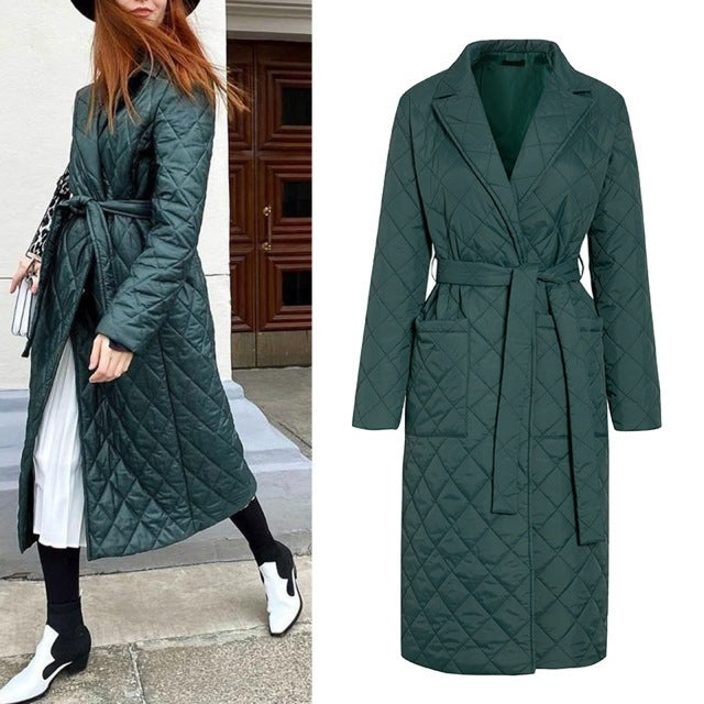 Women’s Long Winter Coat – Slim Fit, Medium-Length Streetwear Jacket