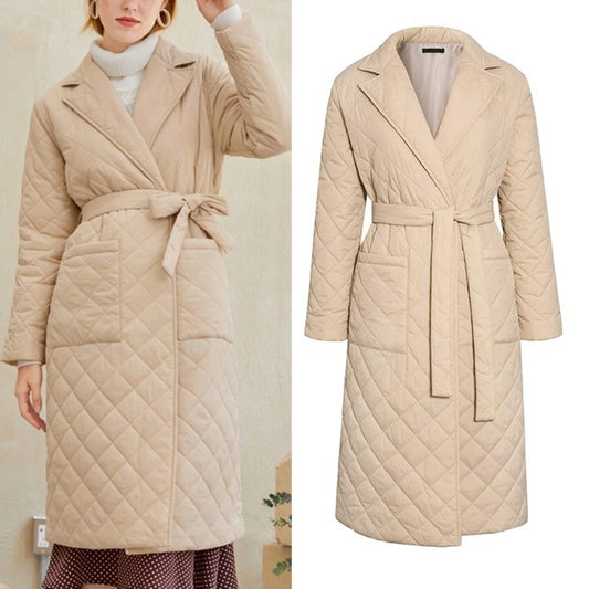 Women’s Long Winter Coat – Slim Fit, Medium-Length Streetwear Jacket