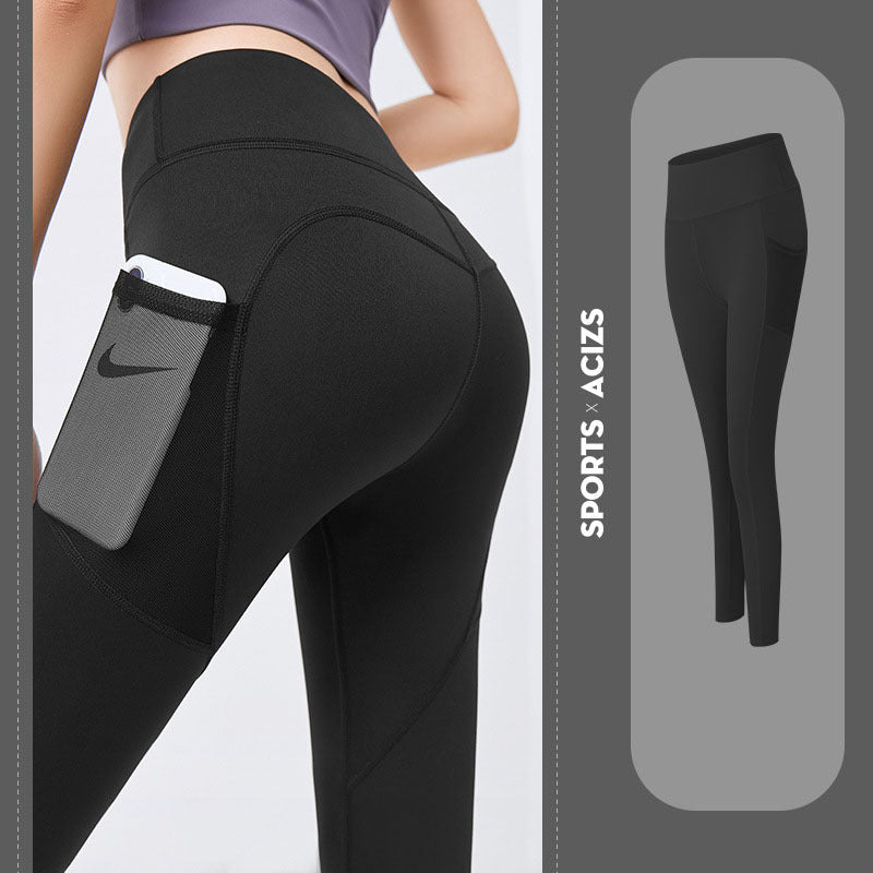 Women’s Yoga Pants with Pockets – Tummy Control Gym & Fitness Leggings