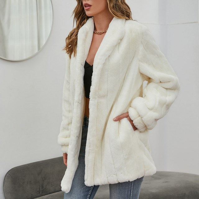 Women’s White Floral Winter Jacket – Lightweight Spring Coat, Sports Style Outerwear