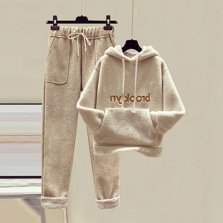 Women’s Autumn & Winter Fashion Set – Hoodie & Pants Casual Cozy Suit