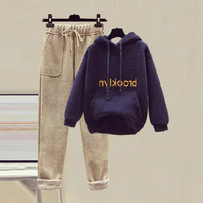 Women’s Autumn & Winter Fashion Set – Hoodie & Pants Casual Cozy Suit